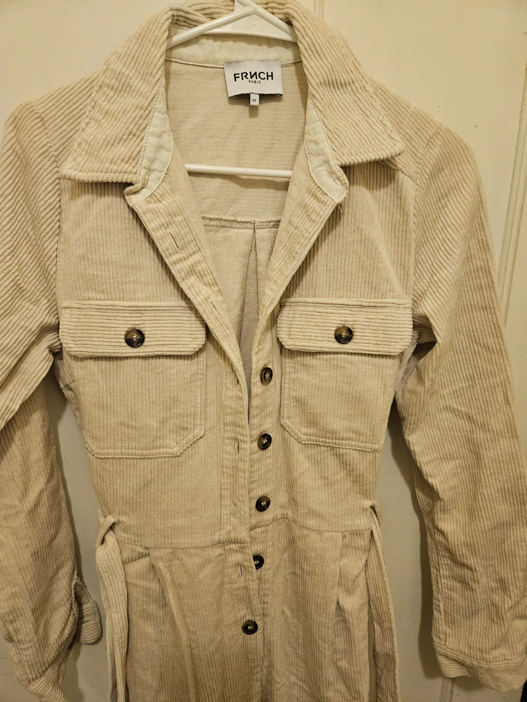 FRNCH Paris Corduroy Jumpsuit - Size XS