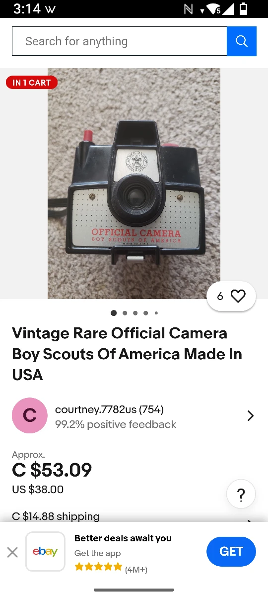 #Cleanout Vintage Boy Scouts of America Official Camera - photo 2