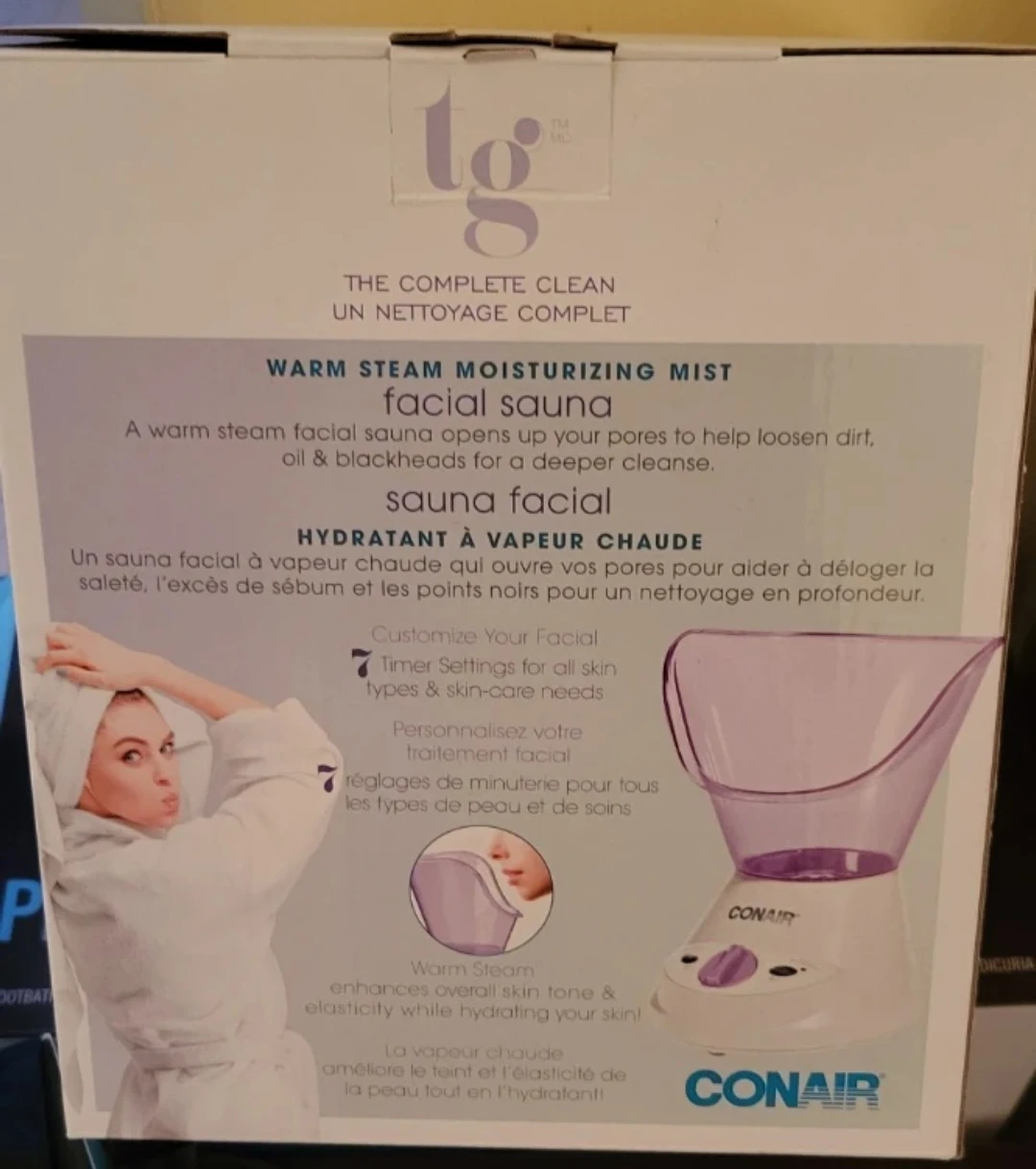 New Conair True Glow Warm Steam Moisturizing Facial Sauna - photo 5