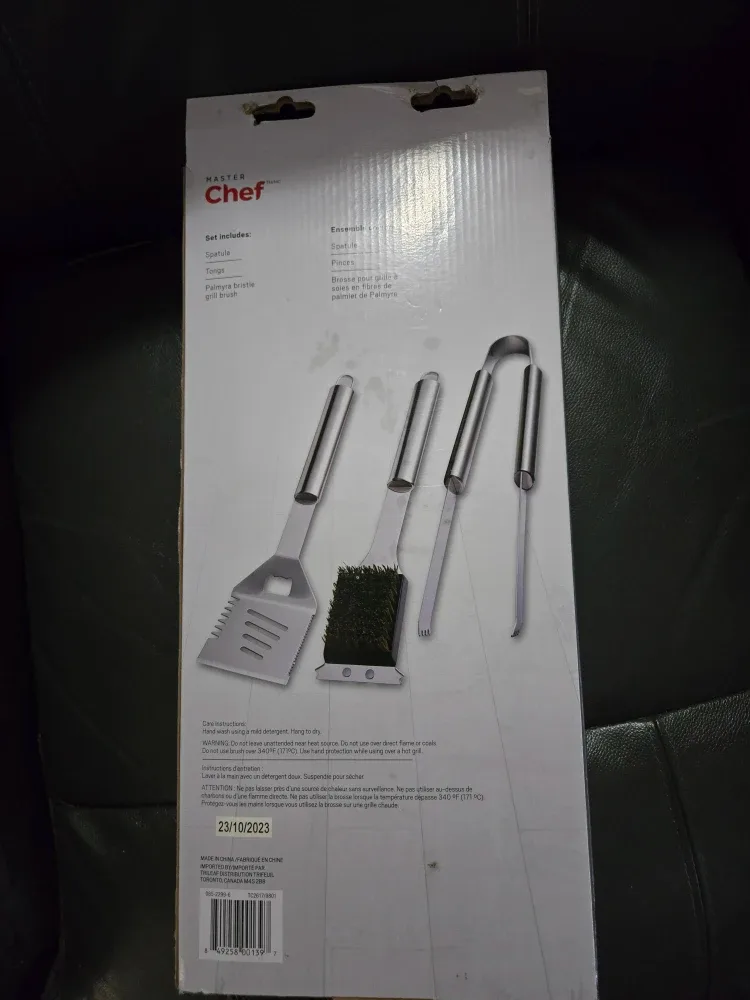 Master Chef 3-Piece BBQ Tool Set - New image indicator(4)