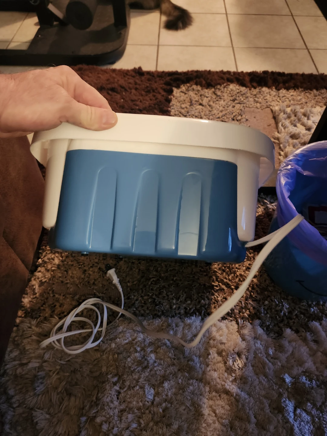 Foot Spa Massager - Blue and White - photo 2