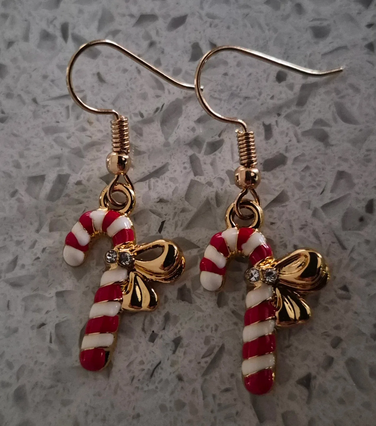 Candy Cane Earrings - Holiday Jewellery