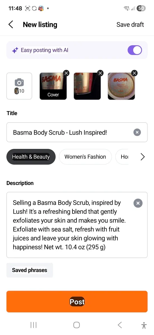 Basma Body Scrub - Lush Inspired!