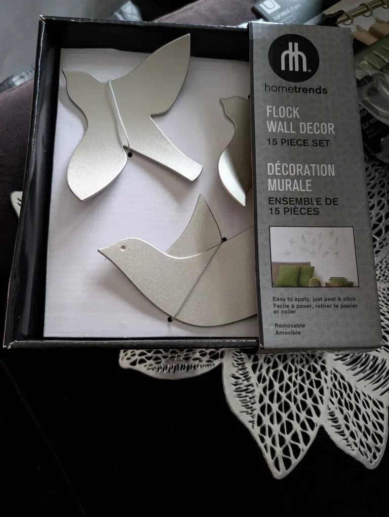 Hometrends Flock Wall Decor - 15 Piece Set #cleanout