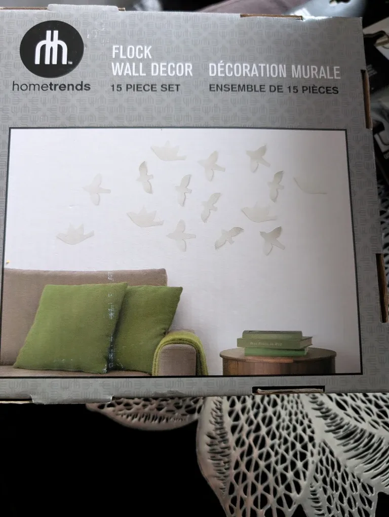 Hometrends Flock Wall Decor - 15 Piece Set #cleanout image indicator(2)