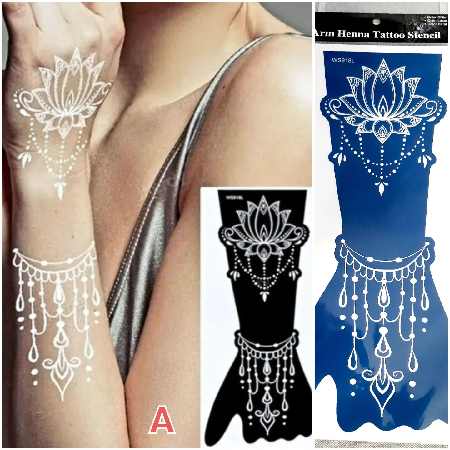 Henna Tattoo Stencils - New!