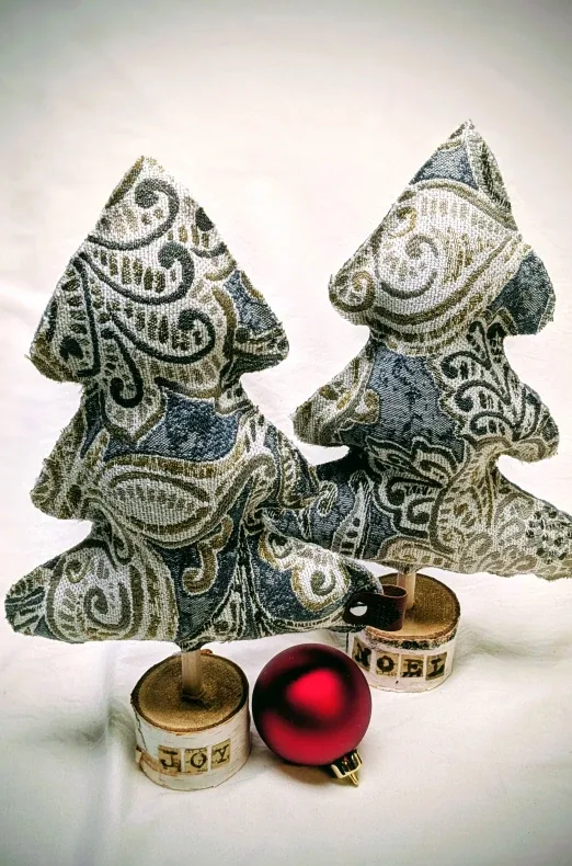 Decorative Fabric Christmas Trees