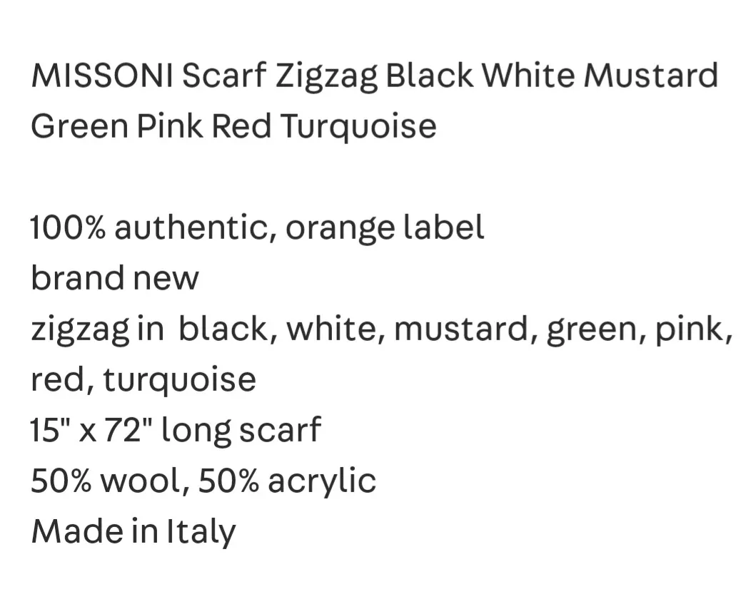 Missoni Wool/Acrylic Scarf image indicator(9)