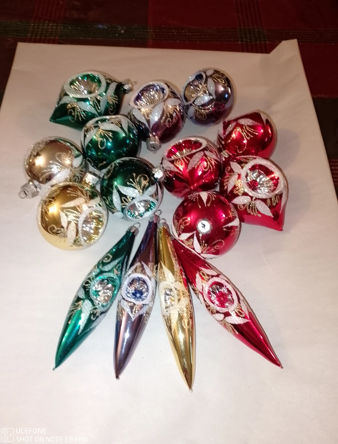 Vintage Christmas Ornaments - Set of 15 Cash Only