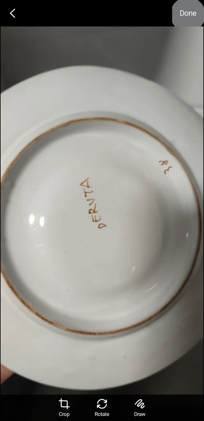 Dervuta Floral Tea 3 Cups and  2Saucers #Cleanout - photo 3