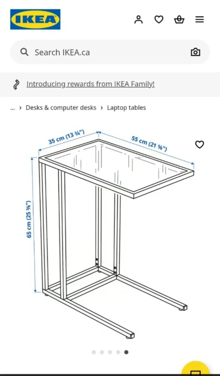 (NEW) IKEA VITTSJÖ Laptop Stand - Black-Brown/Glass in the box image indicator(5)