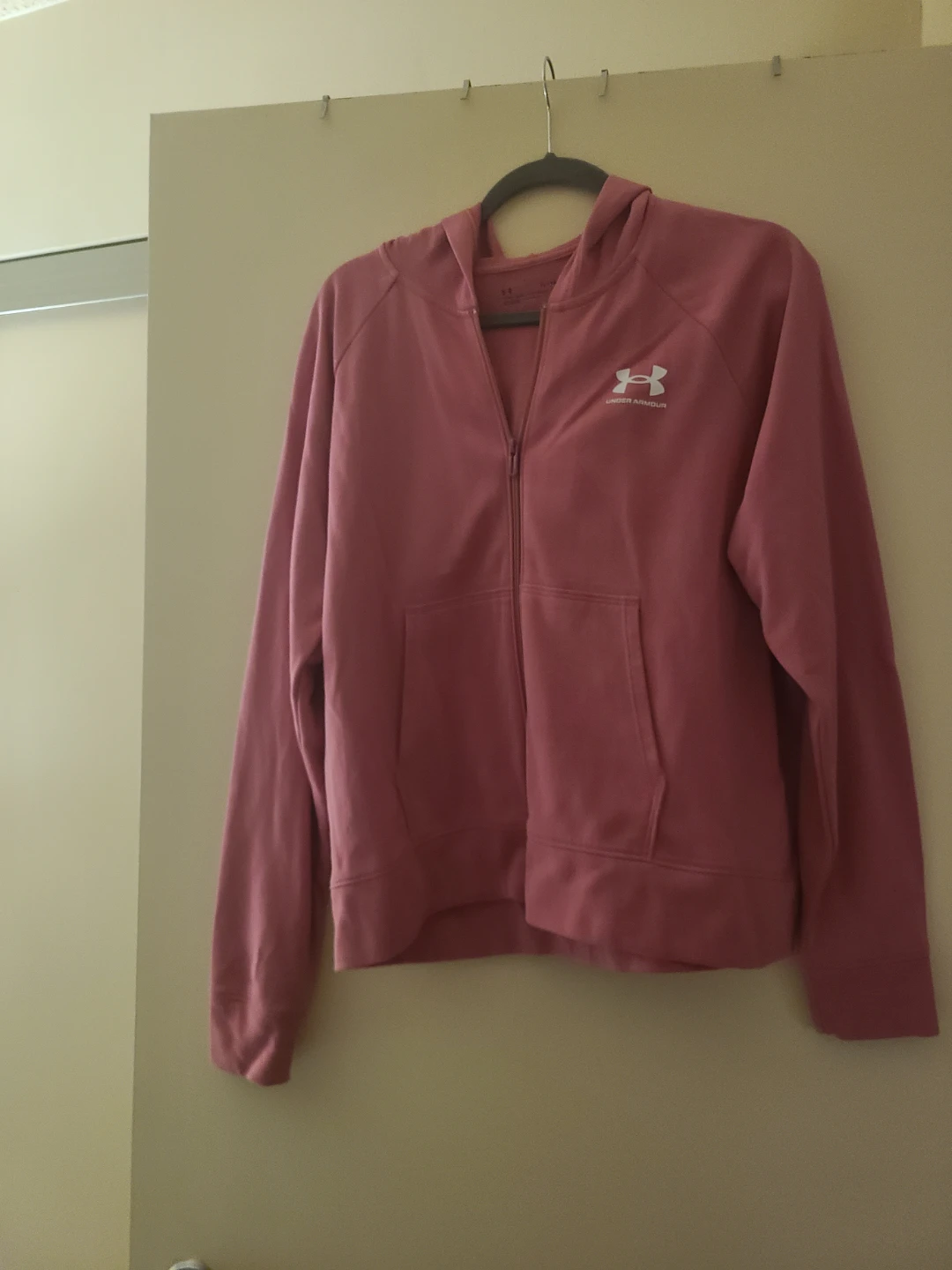 Under Armour Pink Zip-Up Hoodie