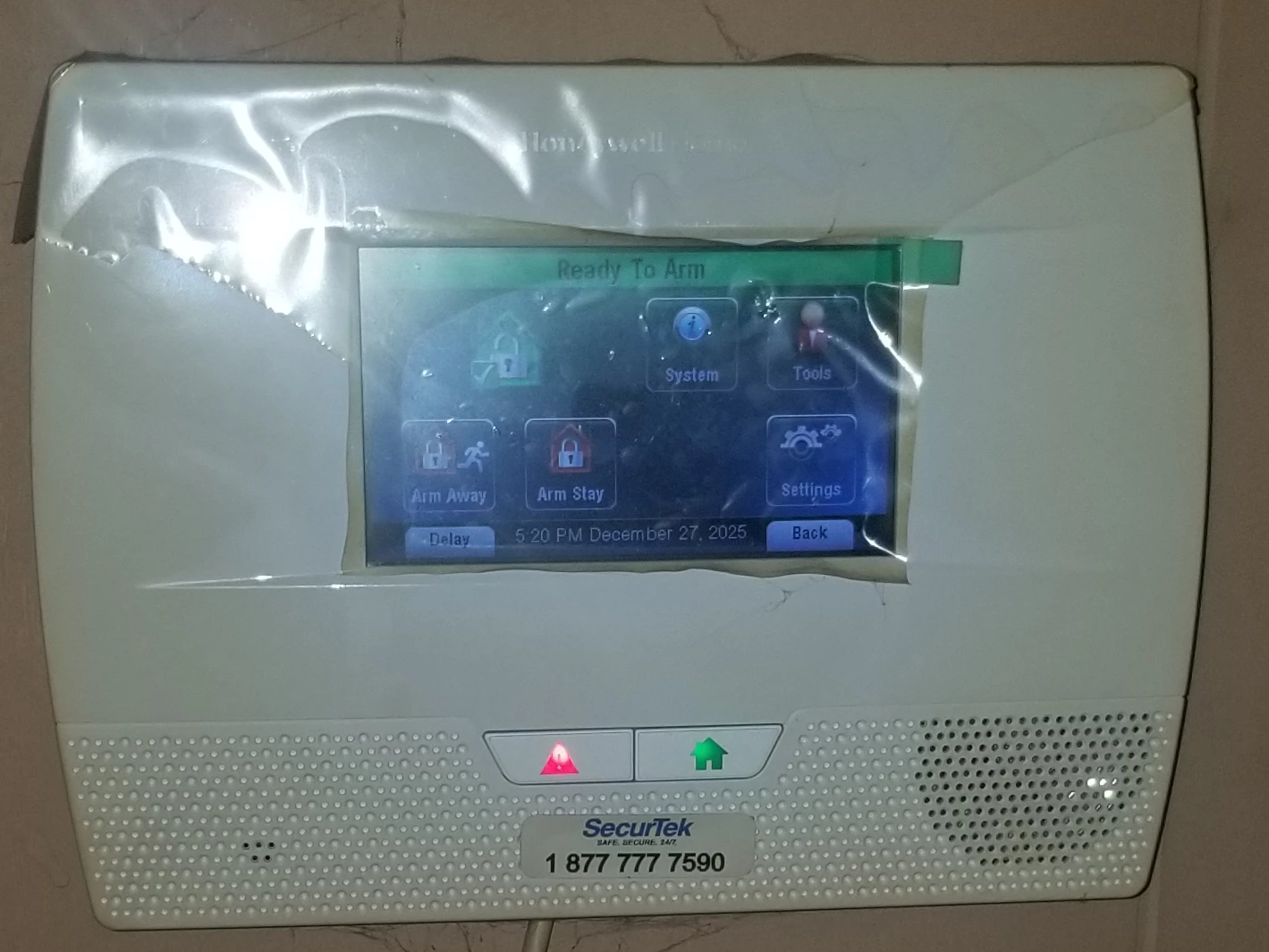 Honeywell Security System Panel