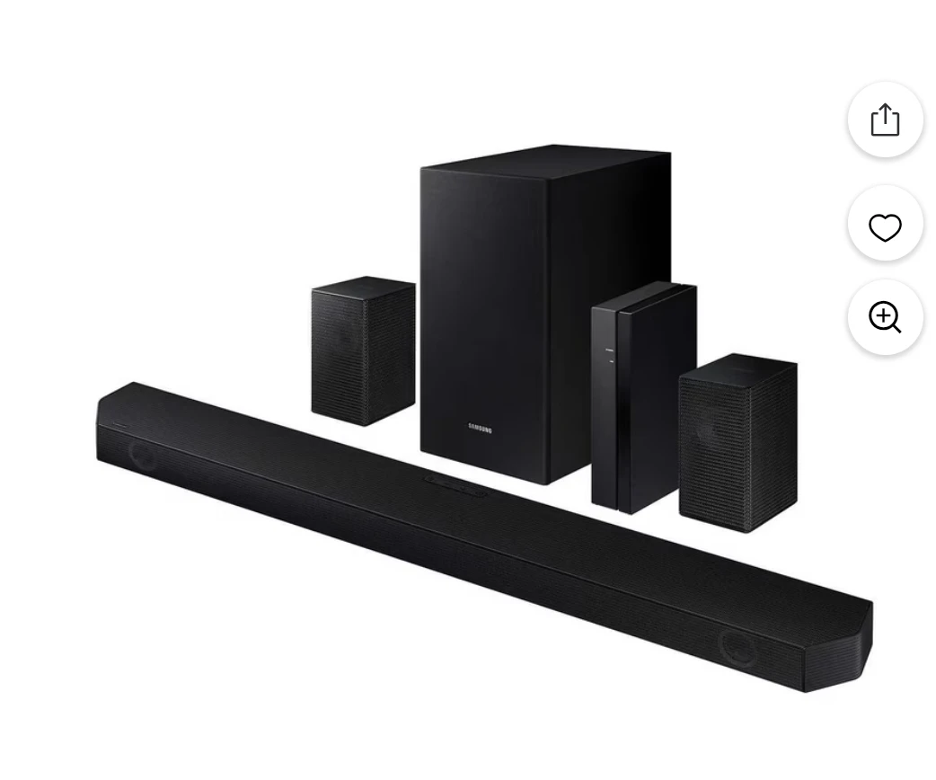 Samsung Soundbar/ Wireless Subwoofer and Rear Speaker HW-Q67CB