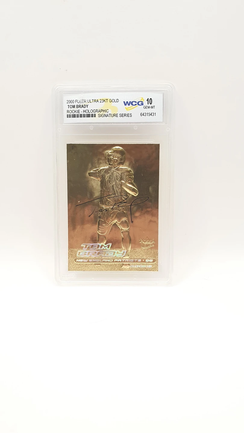 2000 Fleer Ultra 23KT Gold Tom Brady Rookie Card