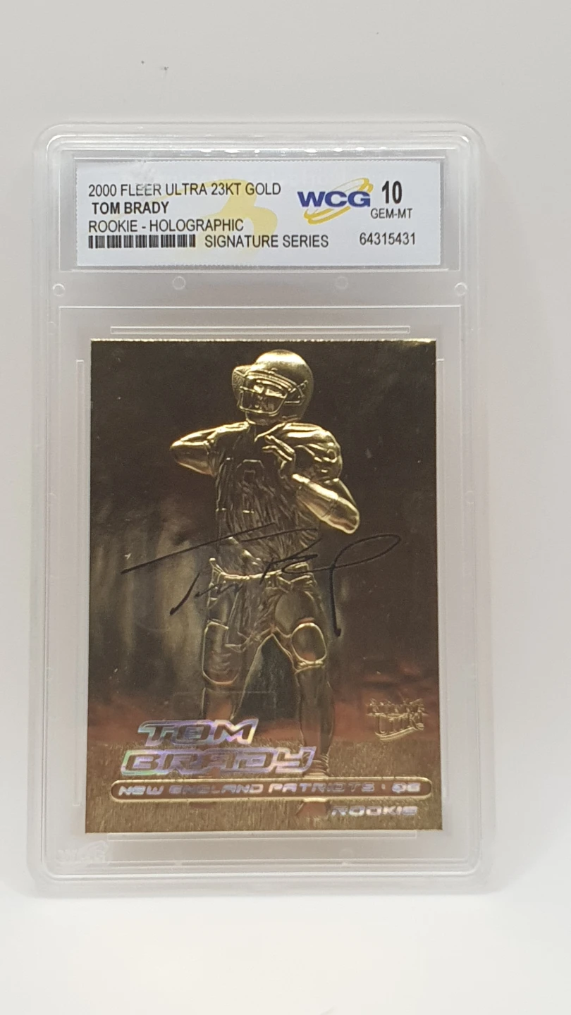 2000 Fleer Ultra 23KT Gold Tom Brady Rookie Card - photo 3