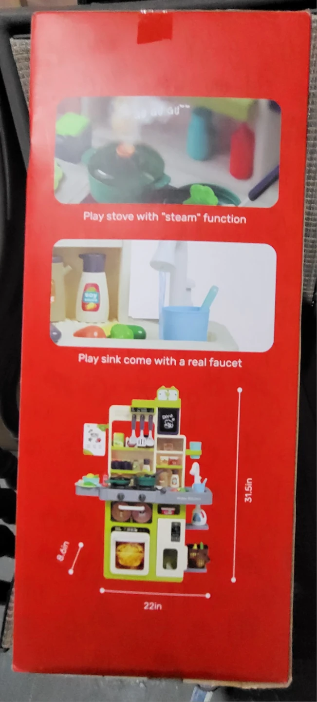 Cute Stone Pretend Steam Kids Play Kitchen Playset, 3+ - photo 4