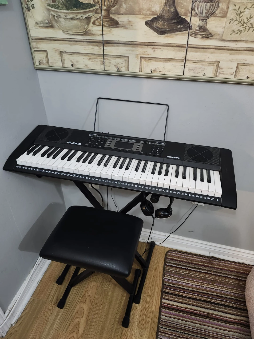 Alesis Melody 61 Keyboard with Stand and Bench