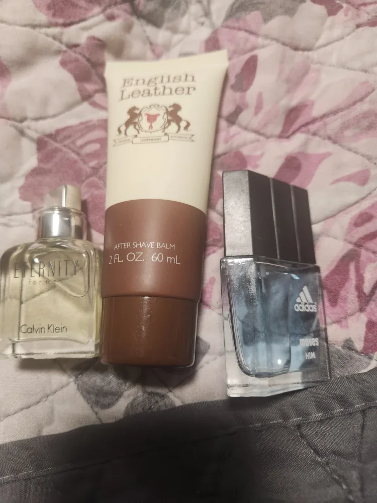 Calvin Klein Eternity, Adidas& English Leather $30 all