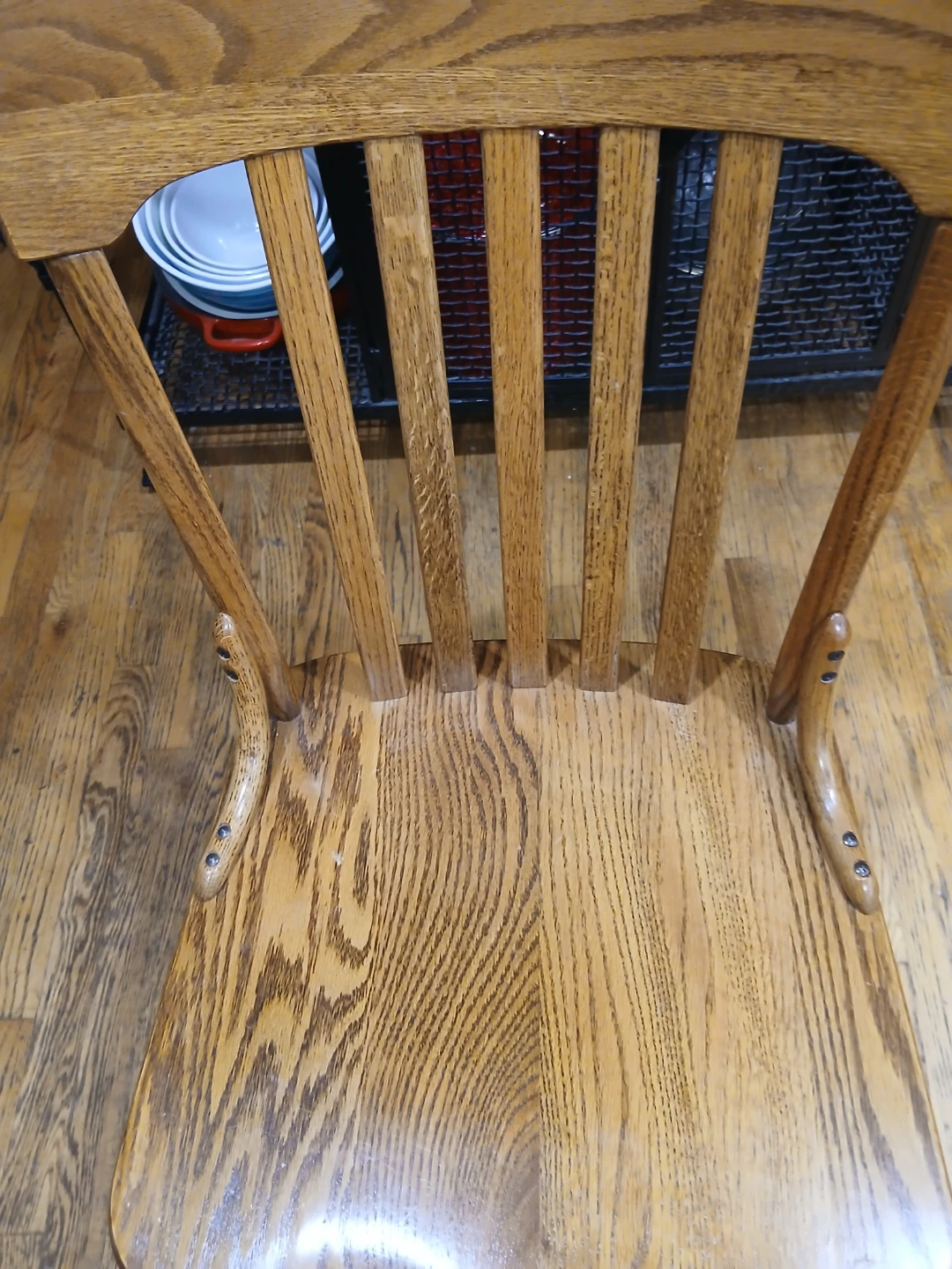 Wooden Swivel Desk Chair - photo 3