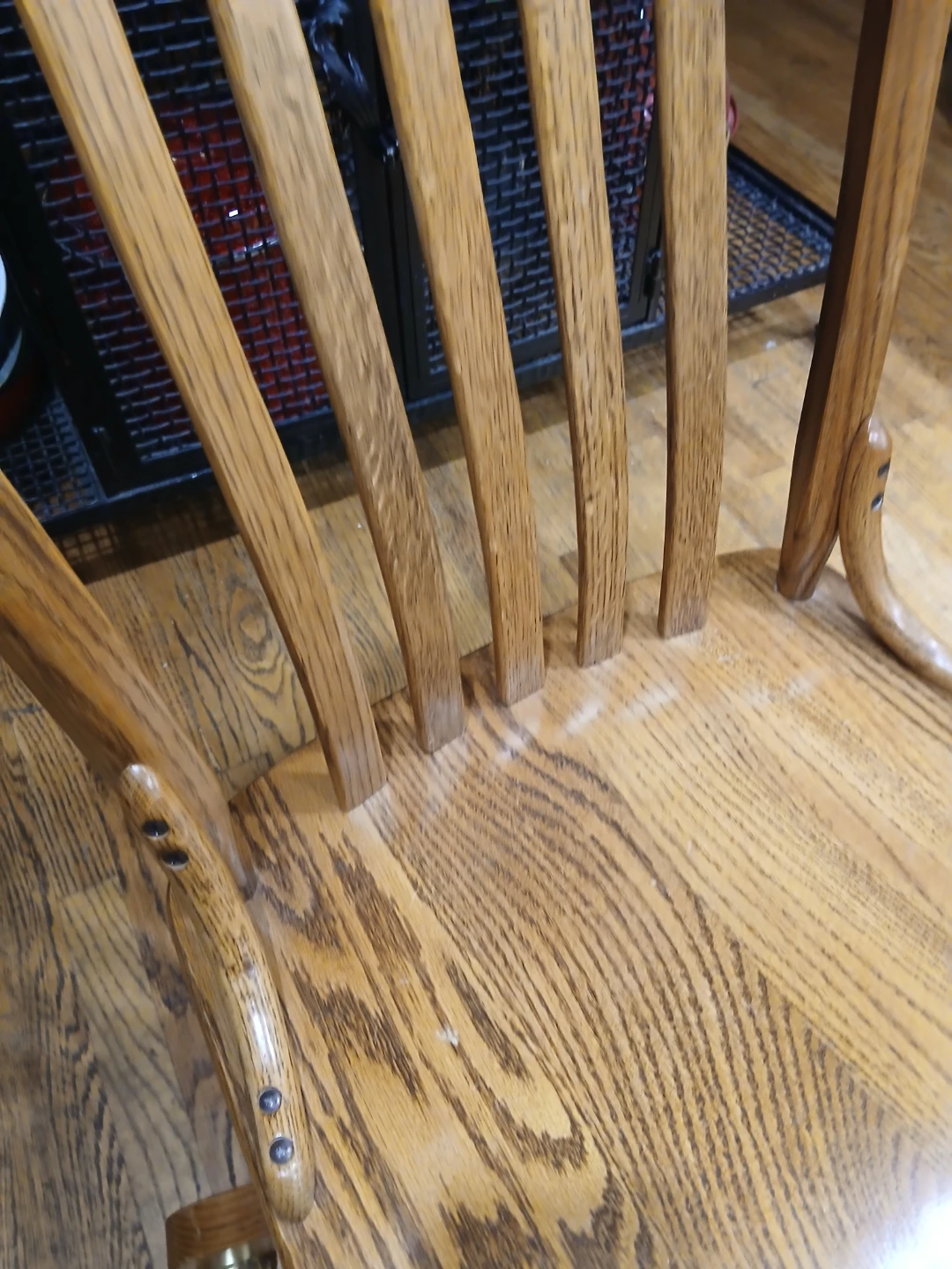 Wooden Swivel Desk Chair - photo 5