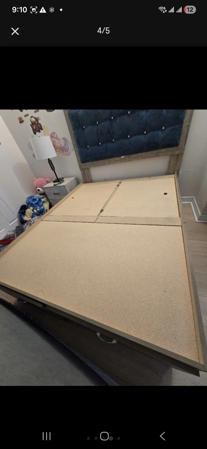 Queen Size Bed Frame with Storage - photo 2