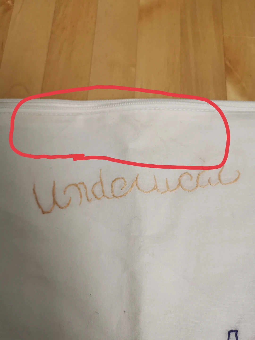 Handmade Embroidered Underwear Pouch - photo 4