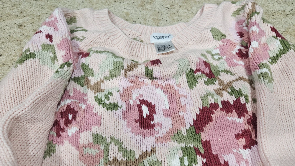Together Floral Knit Sweater - Size 10 (8-10)