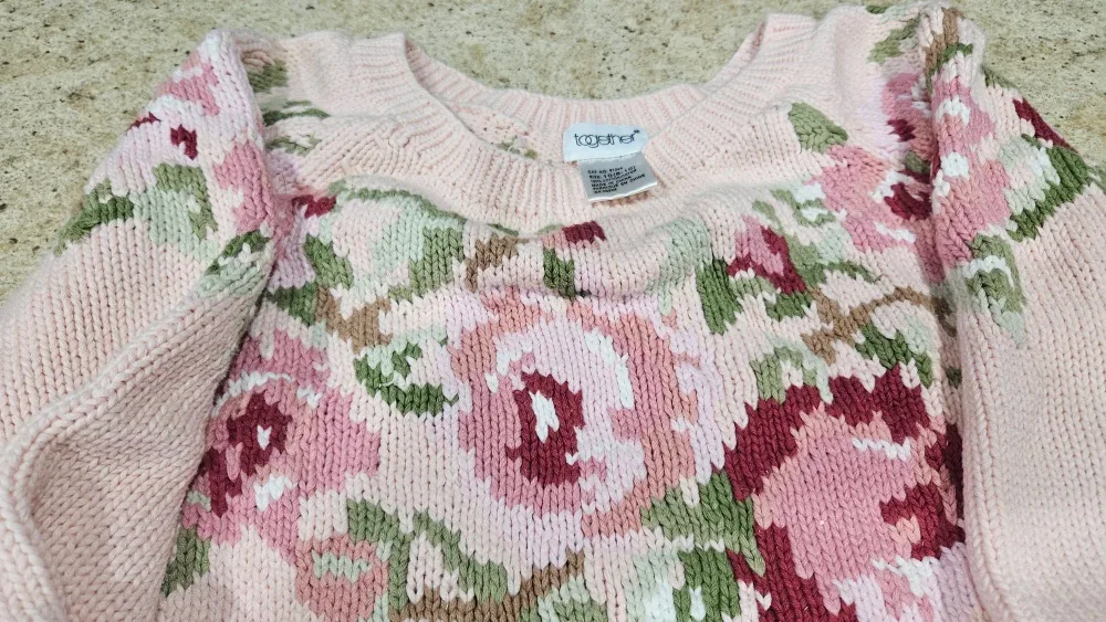 Together Floral Knit Sweater - Size 10 (8-10)