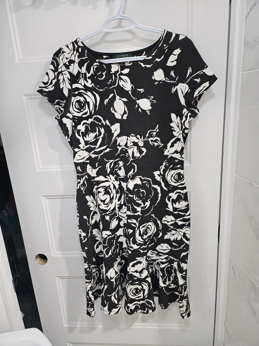 Robe Ralph Lauren, Taille M, Noir et Blanc