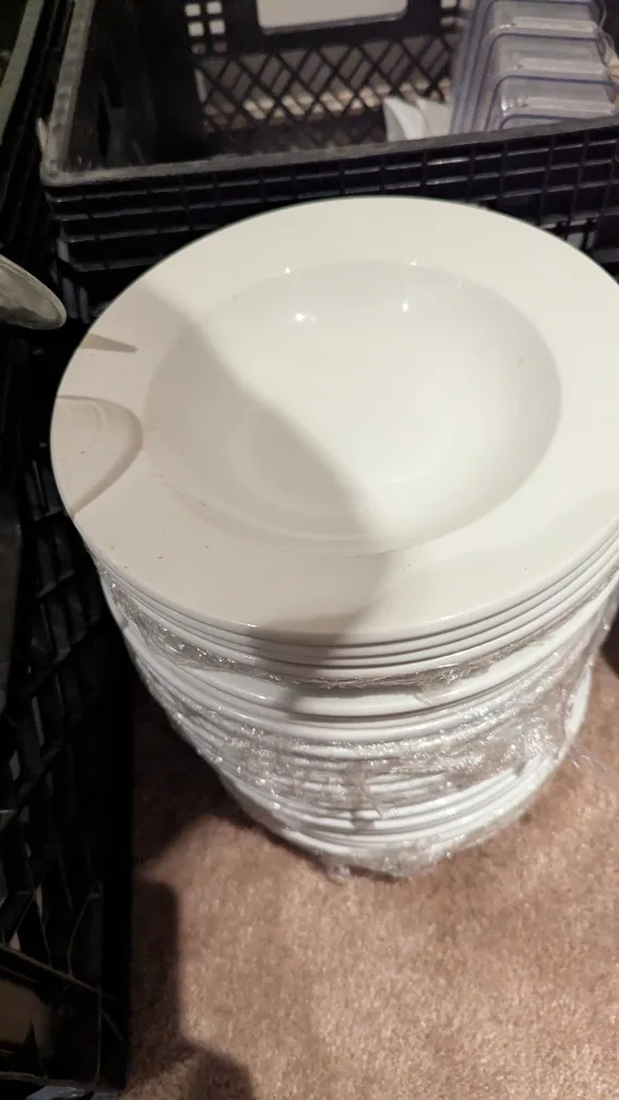 White Ceramic Soup Bowls