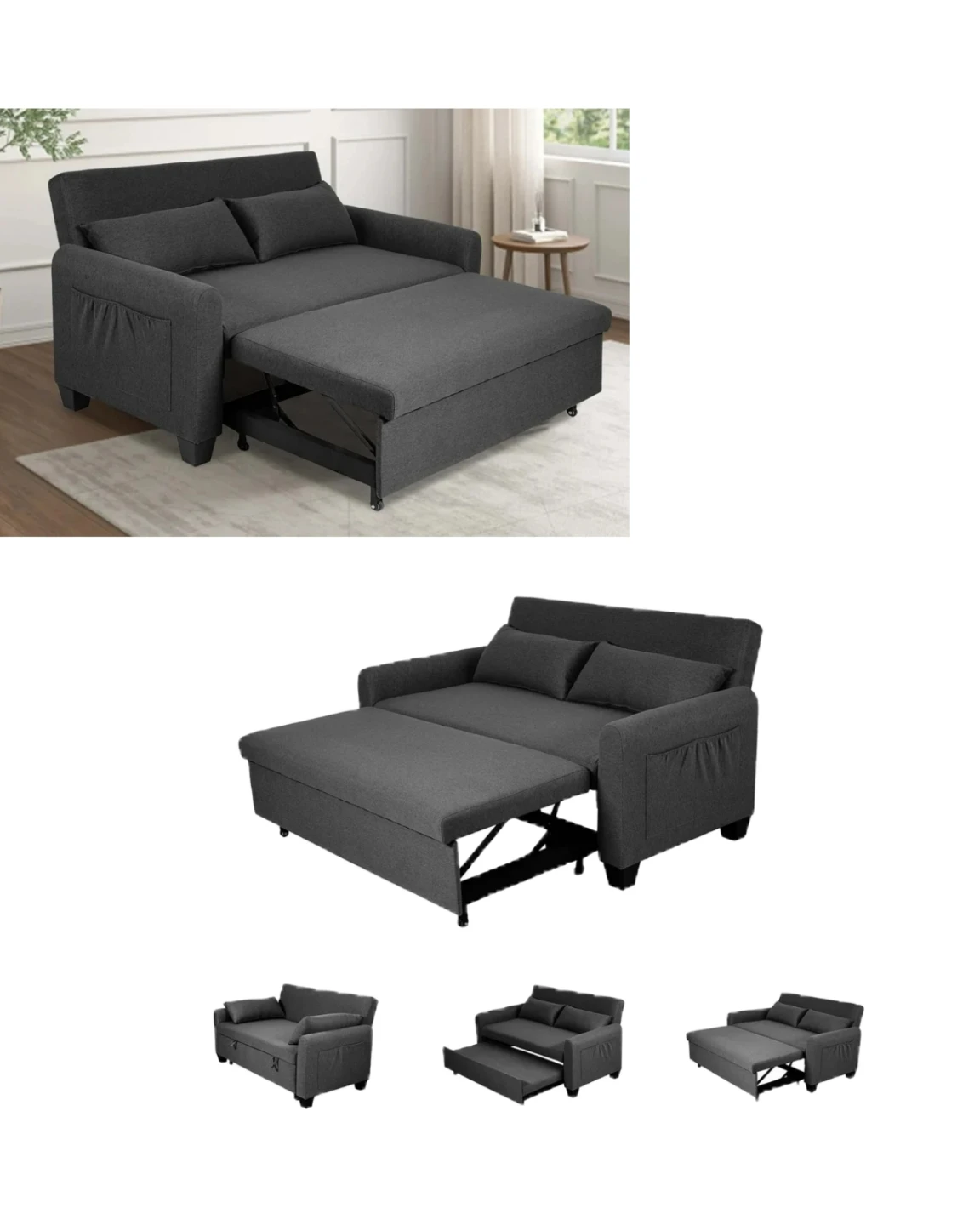 Gray Sleeper Sofa