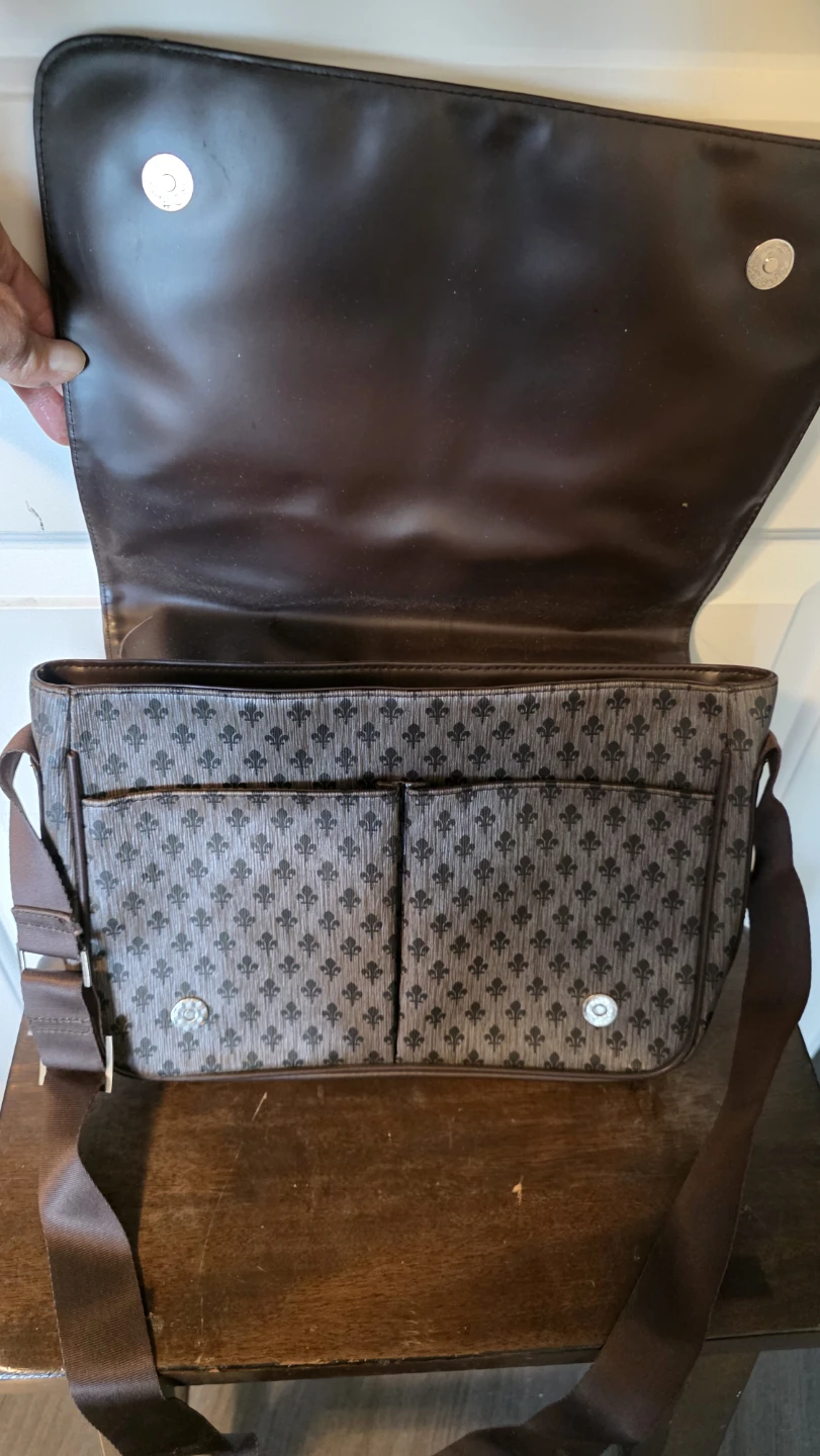 Brown Patterned Messenger Bag - photo 3