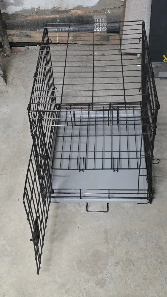 Dog Crate - Black Metal