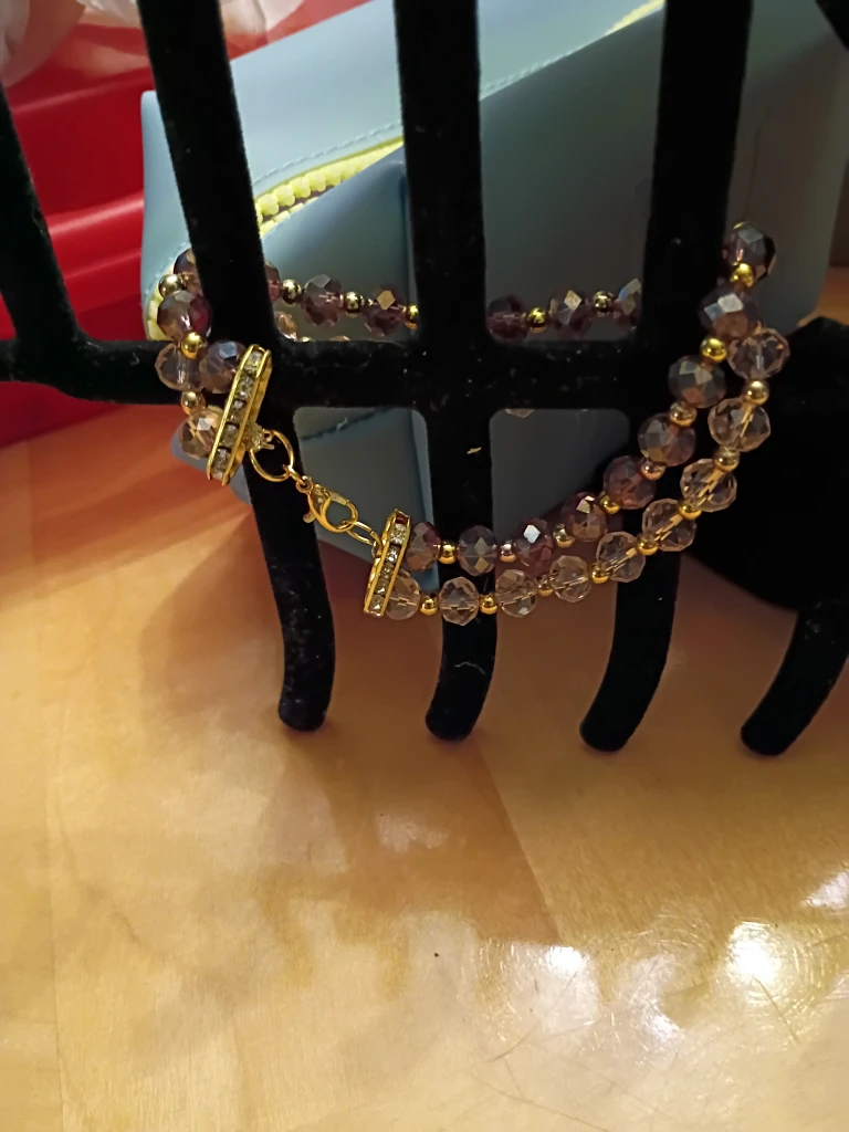 Beaded Bracelet with Gold Accents - photo 2