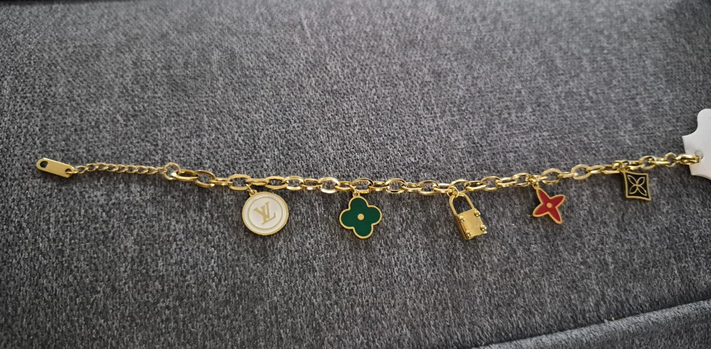 Louis Vuitton Charm Bracelet, Gold