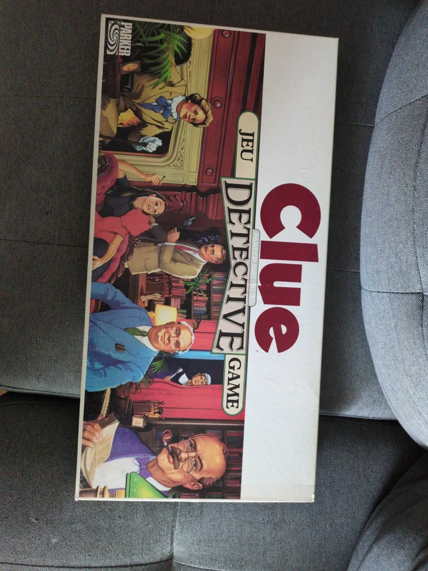 1986 Original Clue Classic Detective Game - Parker Brothers