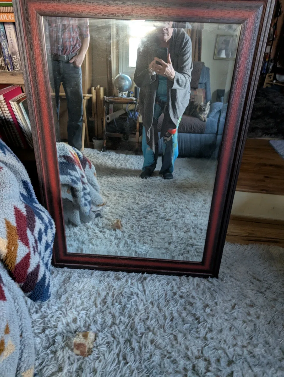 Beautiful wood framed Mirror