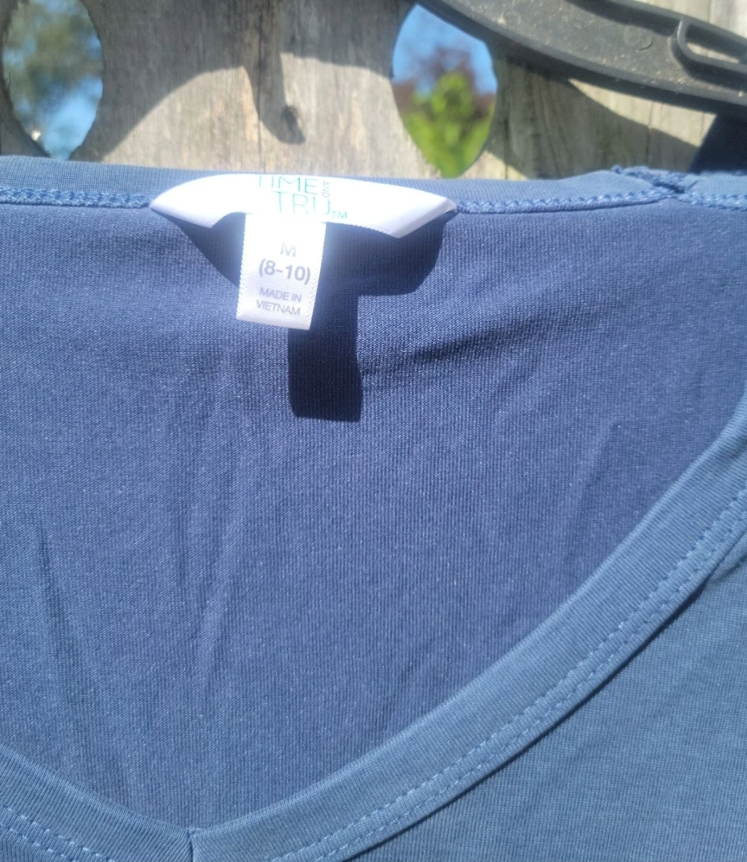 Time and Tru Blue Top - Size M (8-10) - photo 4