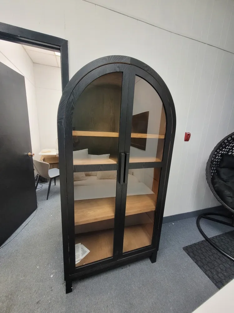 Black Arched Display Cabinet