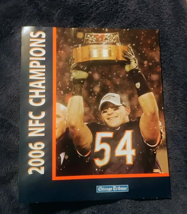 2006 Brian Urlacher NFC Champions Insert