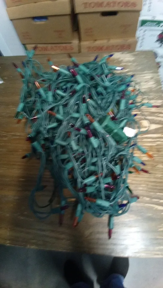 Color String of Christmas Lights 40' #Cleanout