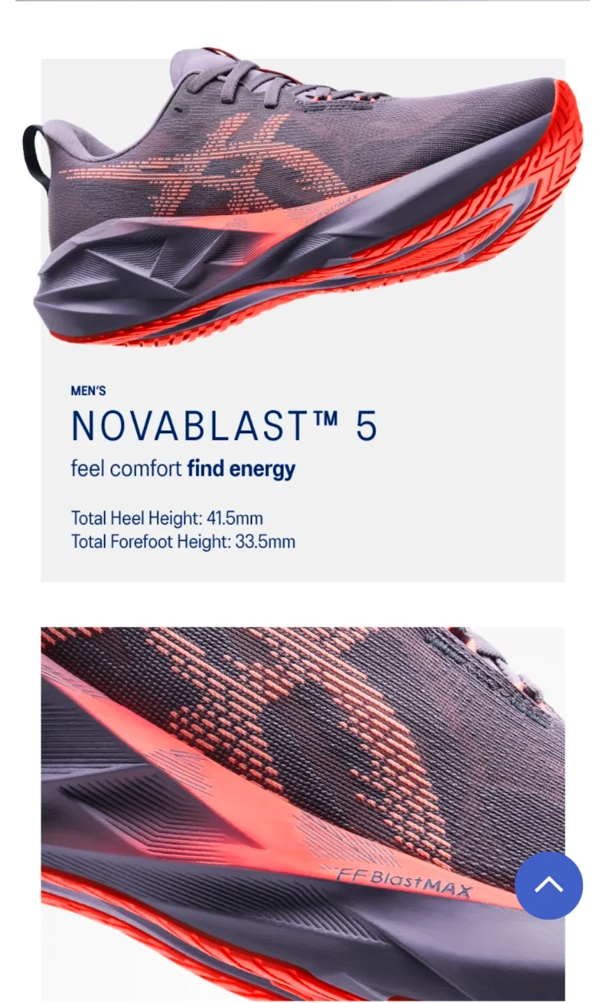 80% OFF Asics Novablast 5 FFBlast Max cushion running shoe
