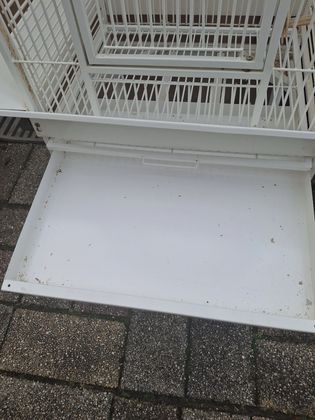 White Bird Cage with Stand - photo 4
