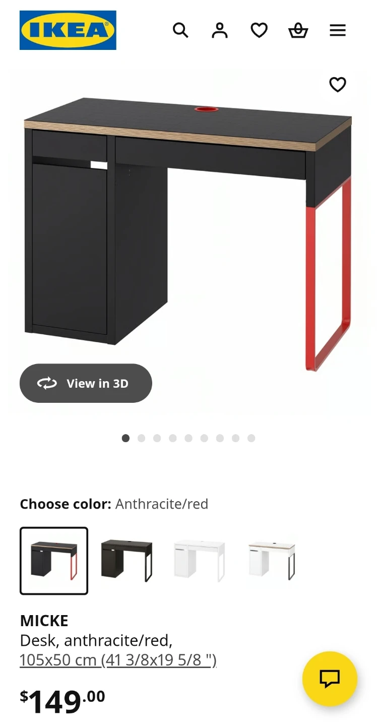 IKEA Micke Desk