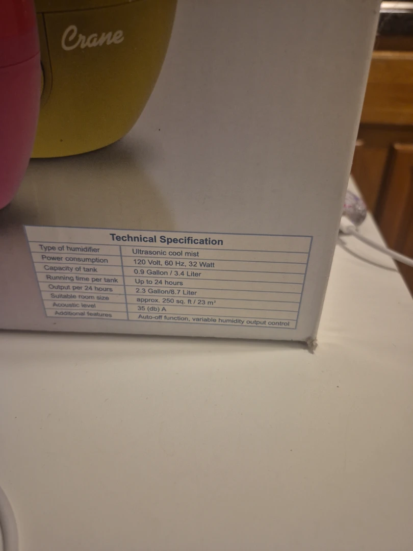 Crane Cool Mist Humidifier - 1 Gallon - photo 4