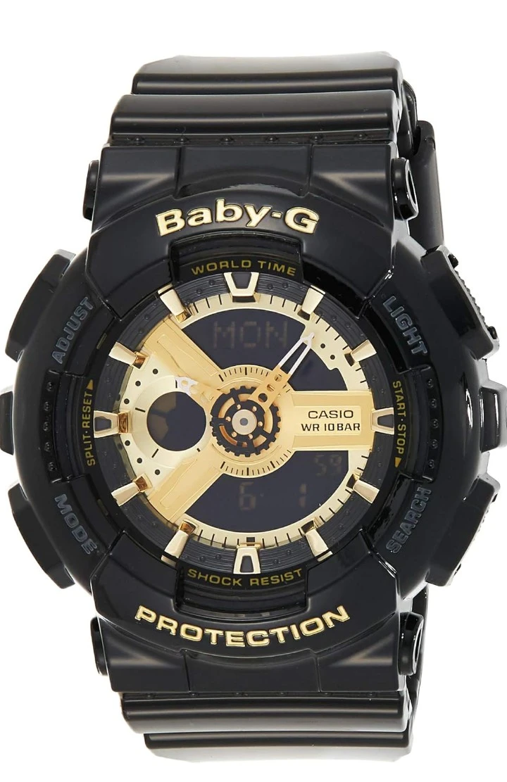 Casio Baby-G BA-110-1A/BA-110-1AER Black/Gold Watch