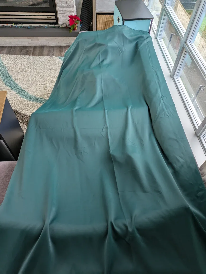 Dark Green Blackout Curtain 145x250cm