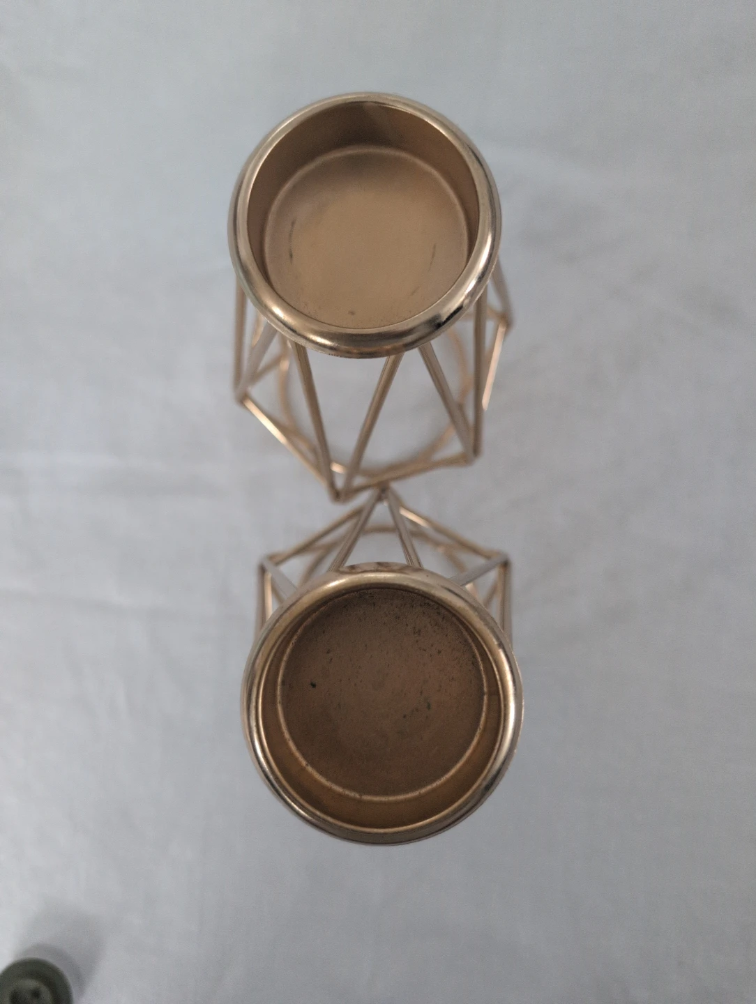 Gold Geometric Candle Holders (Set of 2) - photo 2
