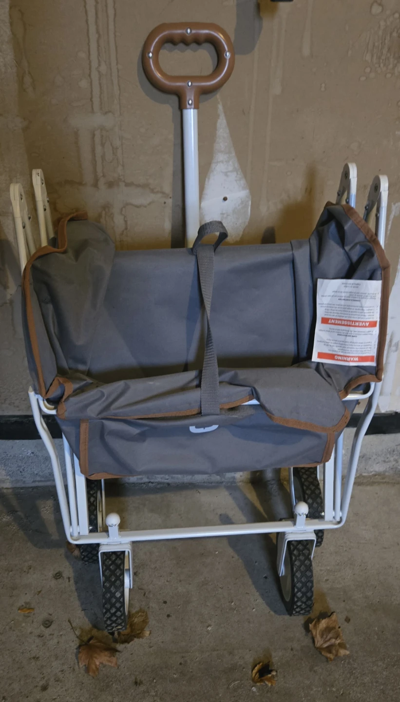 Compact Folding Wagon - Grey - photo 2